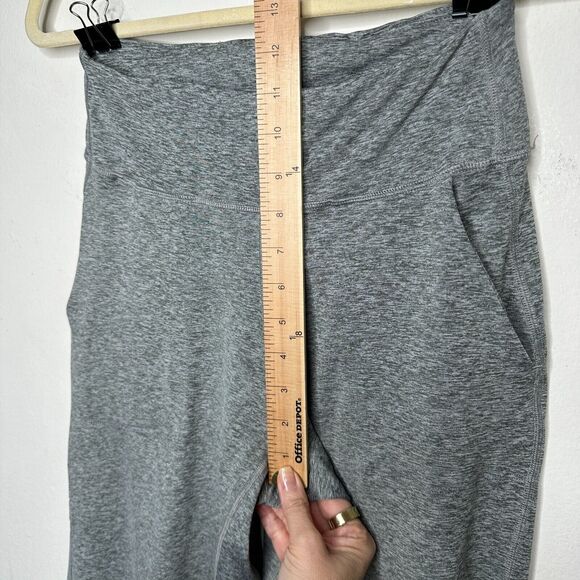 Heathered Gray Harem Fit High Waist ActiveFlex Jogger Pants Side Pockets S - Picture 14 of 16